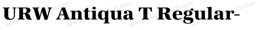 URW Antiqua T Regular字体转换